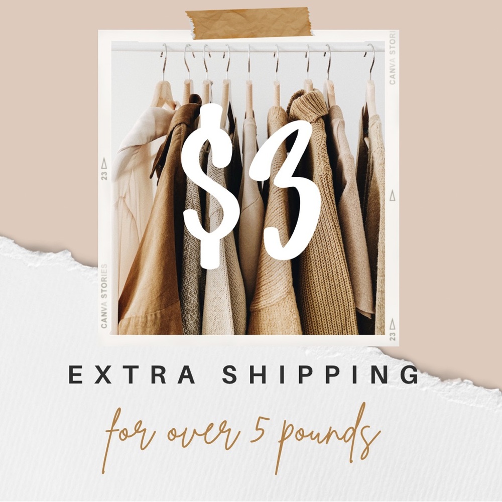 $3 Extra Shipping Label